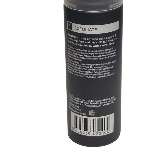 Paula’s Choice Skin Perfecting 2% BHA Gel Exfoliant Full Size 3.3 fl.oz. New - Picture 9 of 11